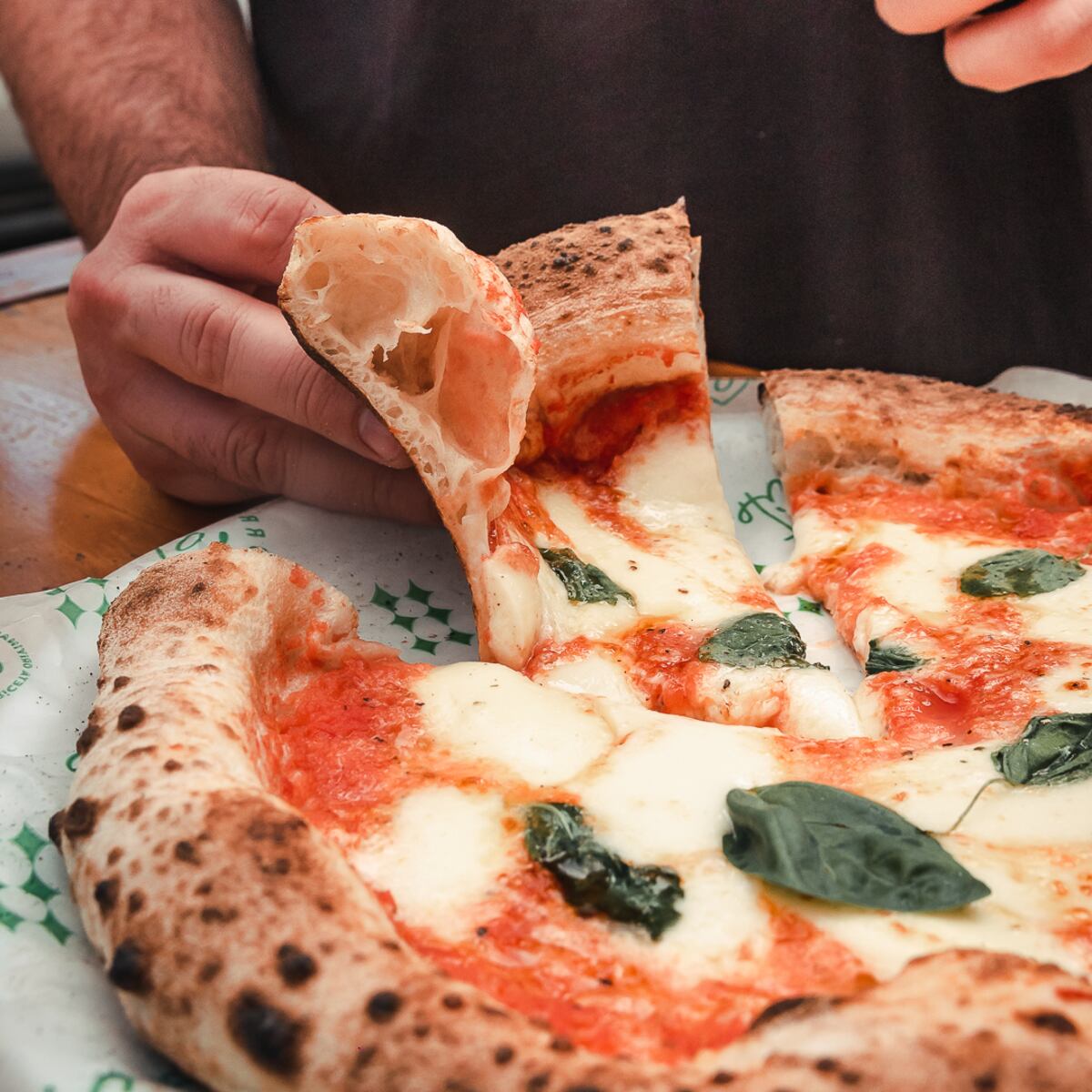 Pizza napolitana de Sorrento López.