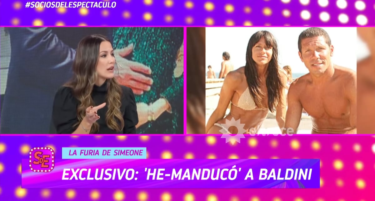 Luli Fernández habló de la reacción de Carolina Baldini a la carta documento que le envió el Cholo Simeone.