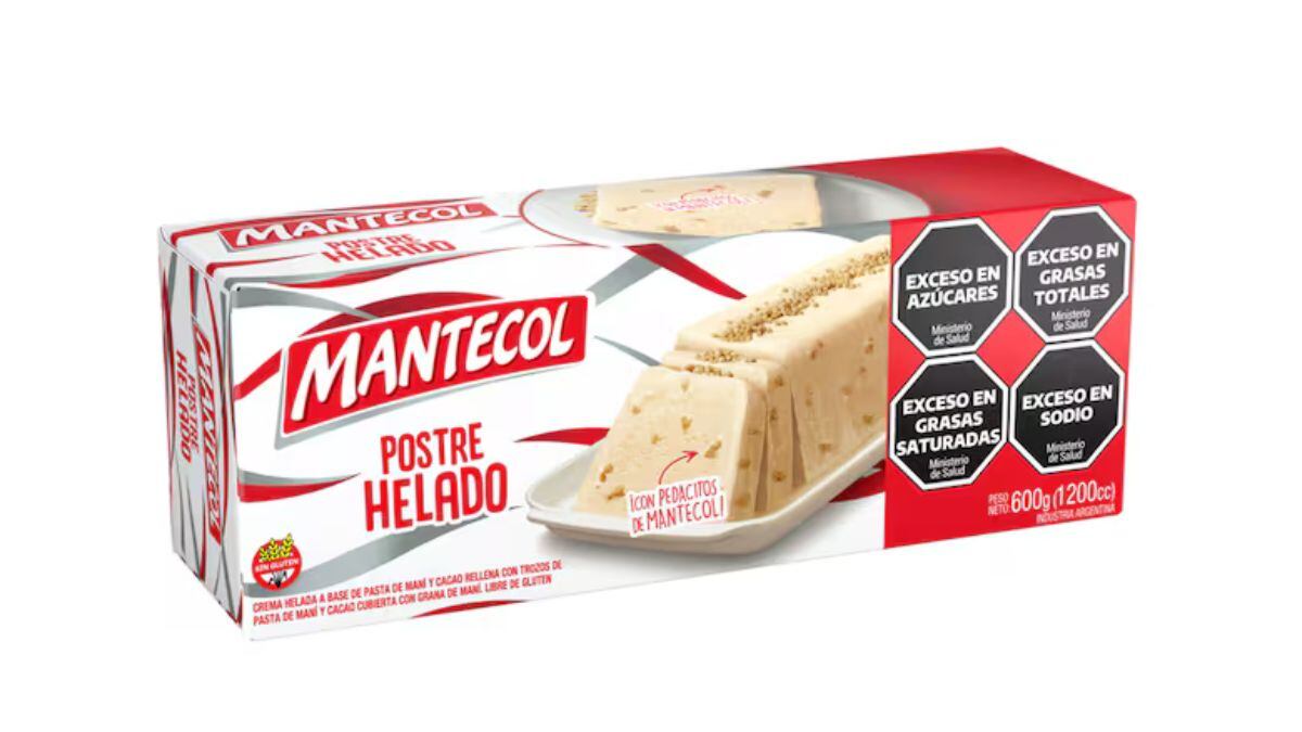El postre helado de Mantecol se consigue en el supermercado Día.