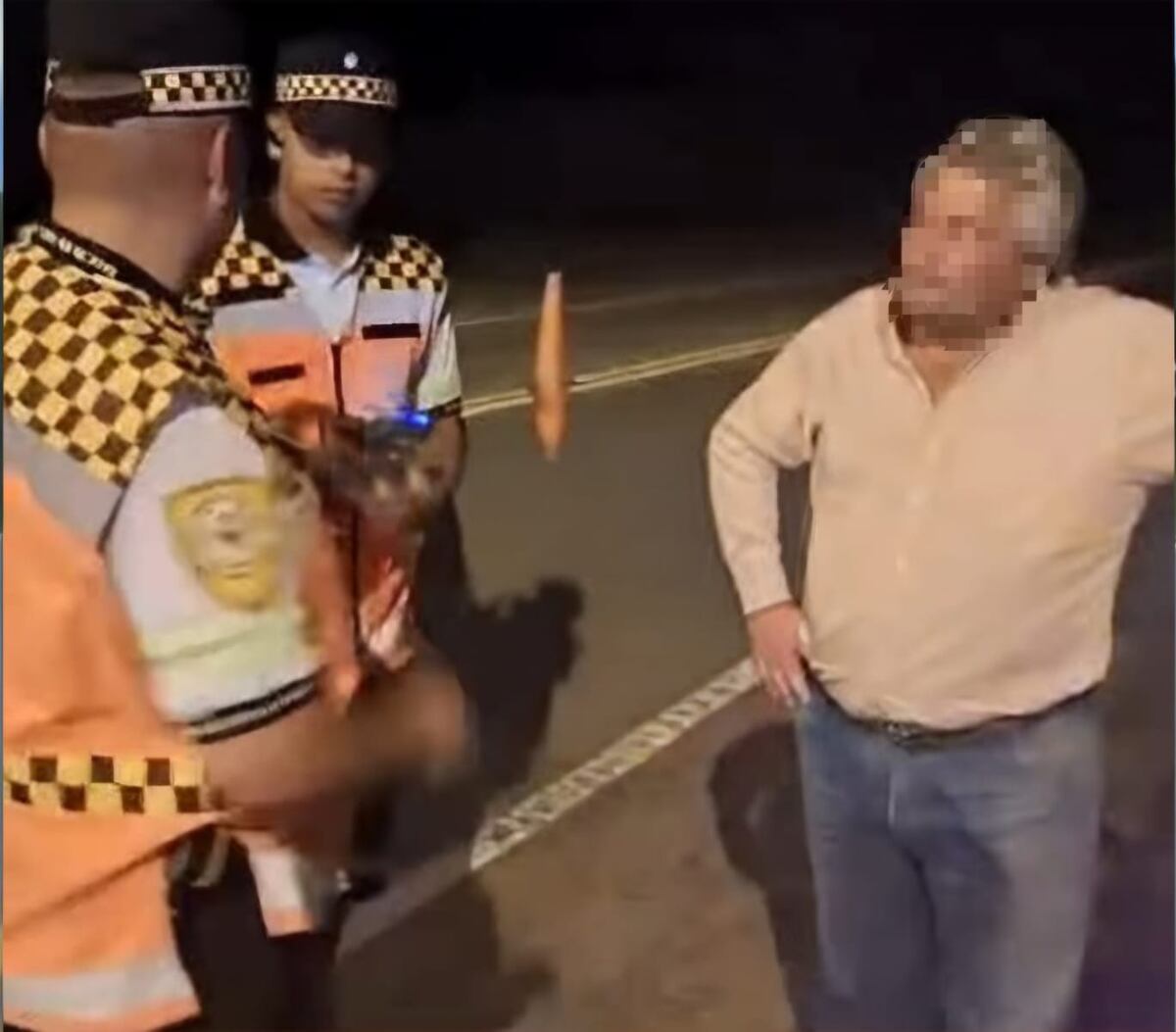 El ebrio al volante. (Policía)