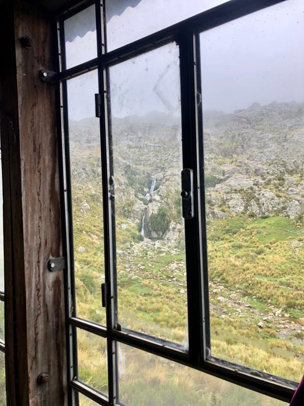 Salto de agua Paso del Guanaco: desde la casita se tiene una vista privilegiada a la cascada. (Gentileza: Romina Musso)