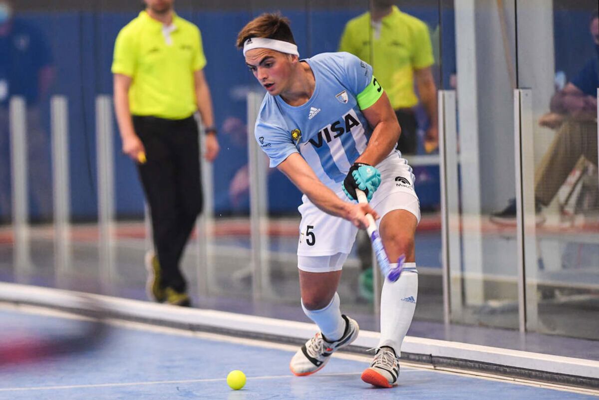 Juan Ignacio Eleicegui es el capitán del seleccionado argentino de hockey pista. (Prensa CAH)