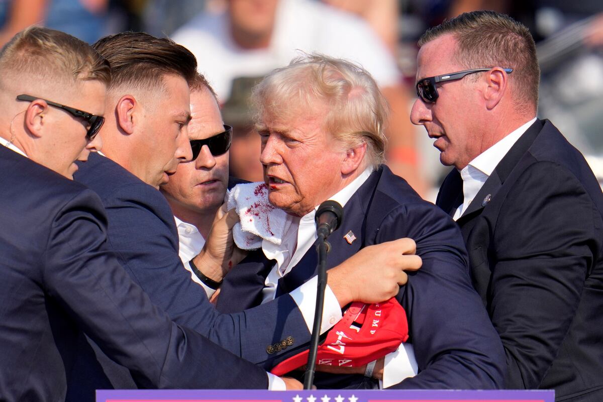Atentaron contra Donald Trump en Pensilvania, en Estados Unidos. (AP)