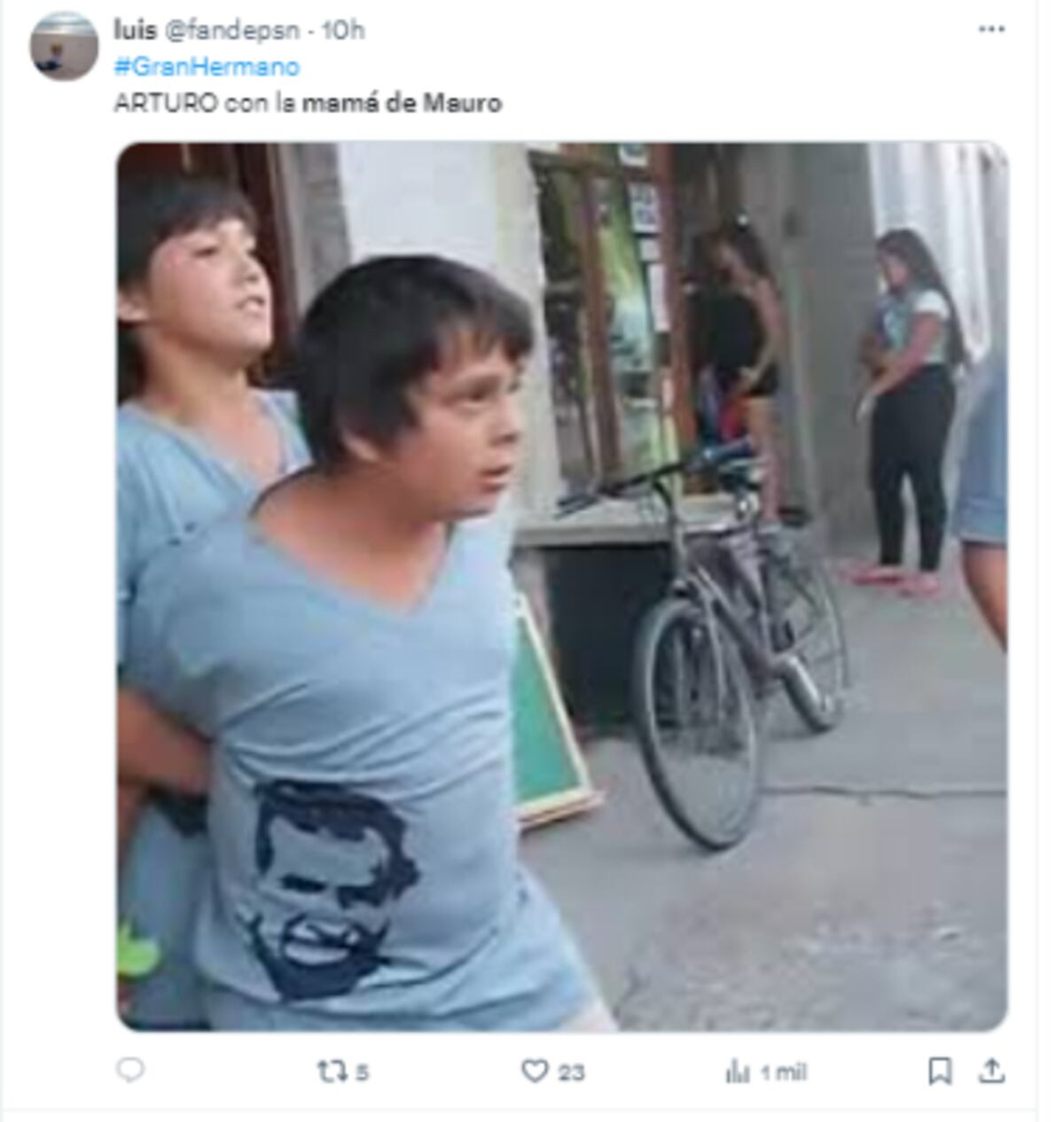Los memes de la mamá de Mauro en "Gran Hermano". (Captura)