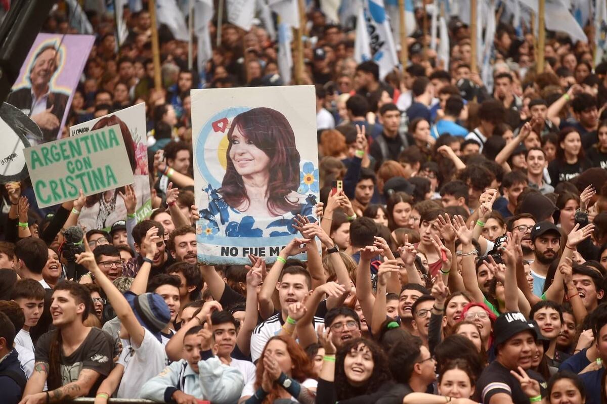 Acto de Cristina Kirchner en Plaza de Mayo. (Federico López Claro)