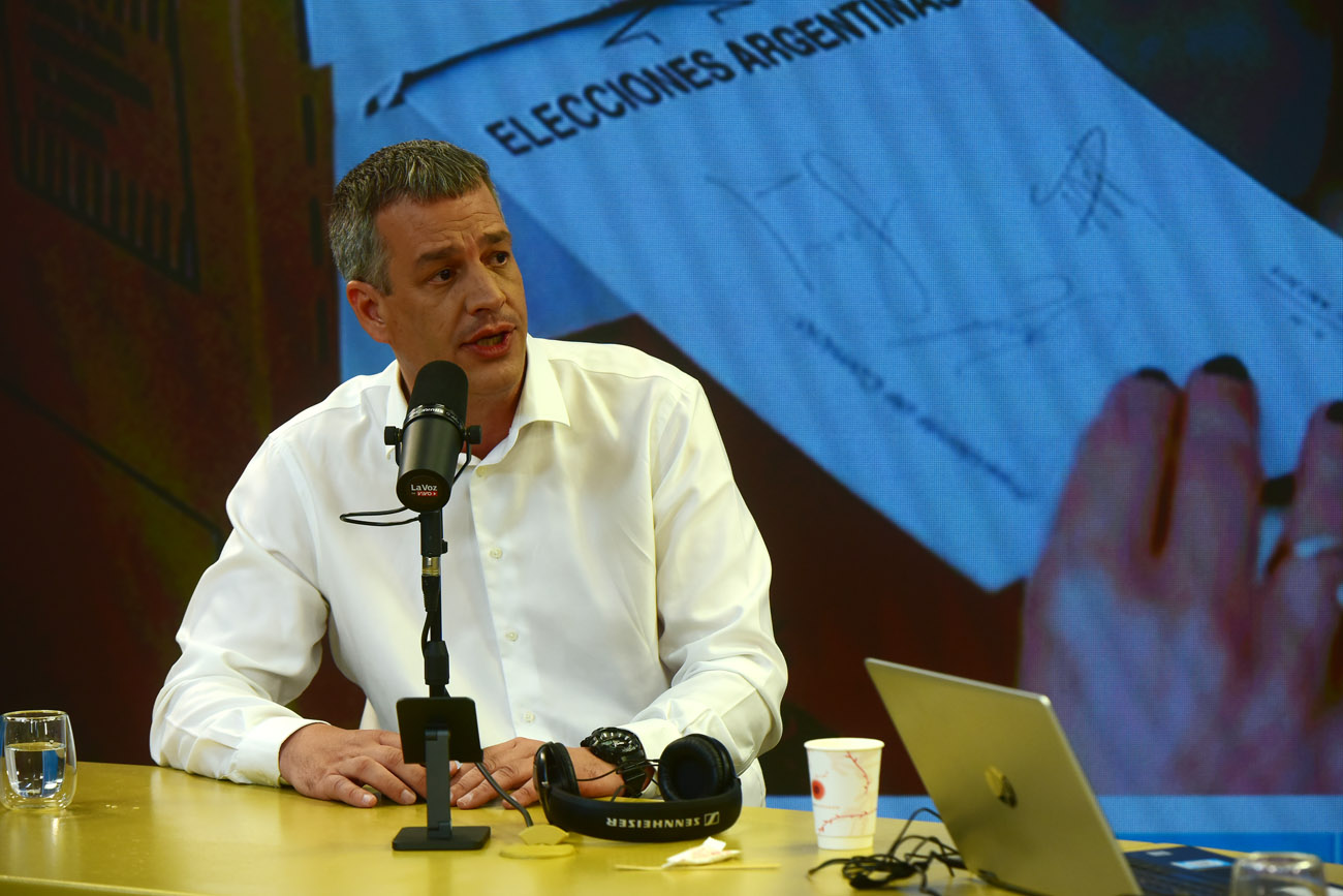 Agustín Spaccesi en el streaming de La Voz en Vivo. (Nicolás Bravo / La Voz)