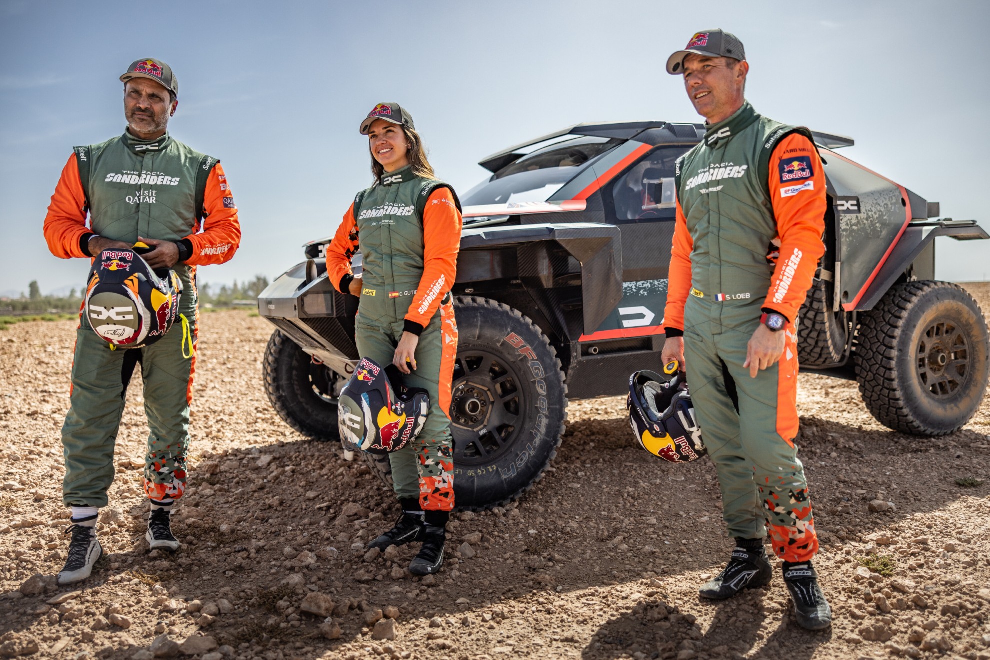 El Dacia Sandriver, desarrollado por la firma rumana con apoyo de Renault, tendrá a Nasser Al Attiyah, a Sebastien Loeb y a Cristina Gutiérrez como sus puntales. (Prensa Dacia)