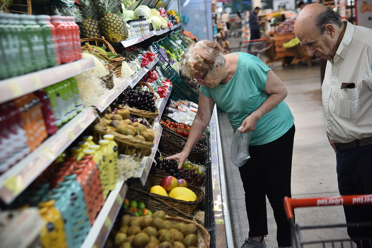 Supermercadogóndolas del hipermercadoComestiblesInflación (Pedro Castillo / La Voz)