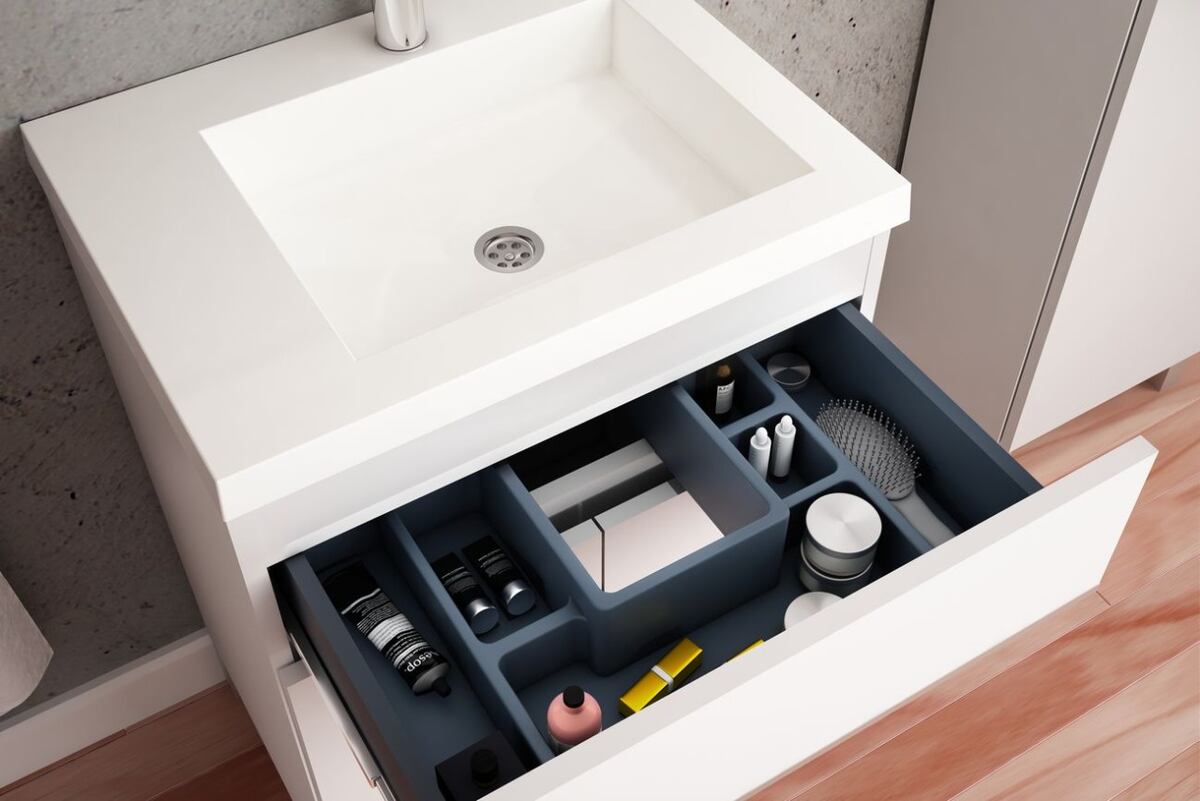 Combinar estilo y practicidad es posible. El espacio de guardado tiene que ser directamente proporcional a la necesidad de guardado y al tamaño disponible. Foto: Muebles Buona.