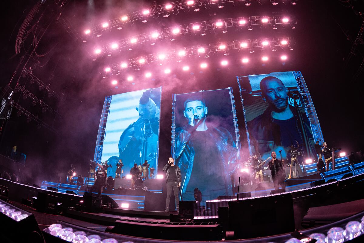 La Konga, en el inicio de otra serie de shows en el Movistar Arena. (Gentileza DF Entertainment)