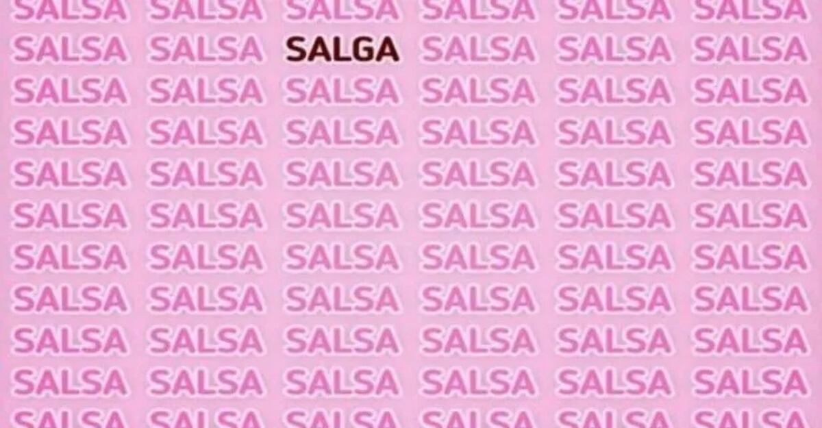 Desafío viral: encontrar la palabra "salga" en 10 segundos. (Web)