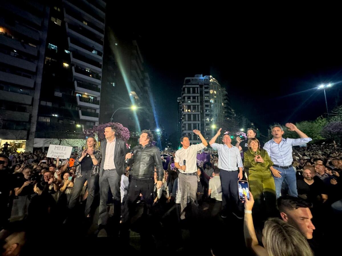 Apoyo. El 19 de septiembre pasado, el presidente Javier Milei vino a Córdoba para respaldar a los candidatos de La Libertad Avanza. (Prensa LLA) 