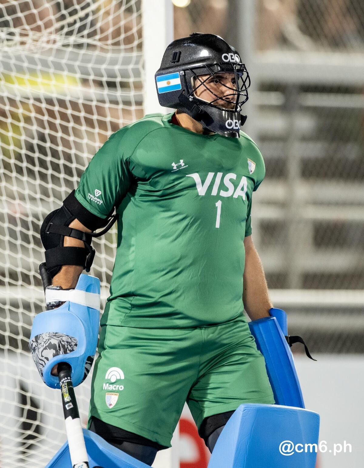 Tomi Santiago tendrá su primera oportunidad en Juegos Panamericanos bajo los tres palos argentinos. (@cm6.ph)