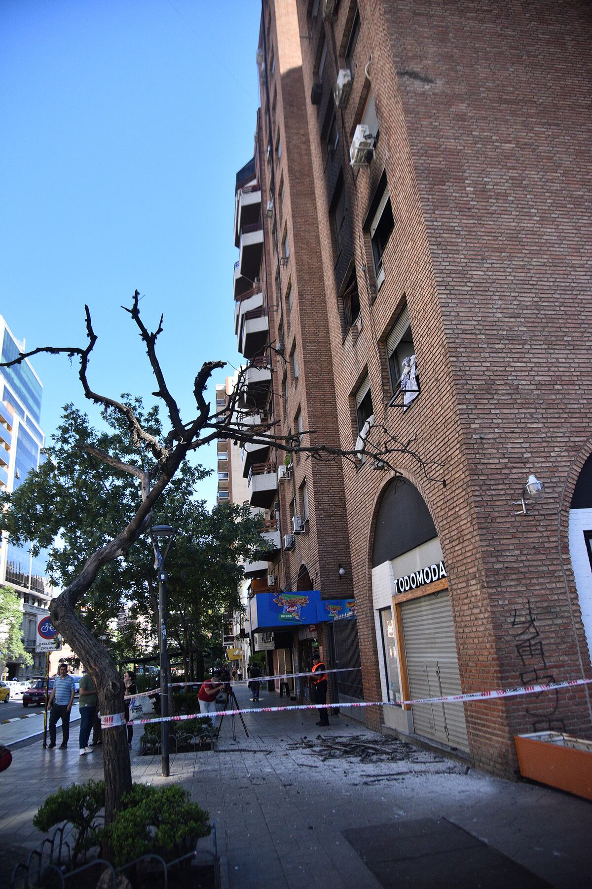 Se incendió un departamento en Nueva Córdoba. (Pedro Castillo / La Voz)