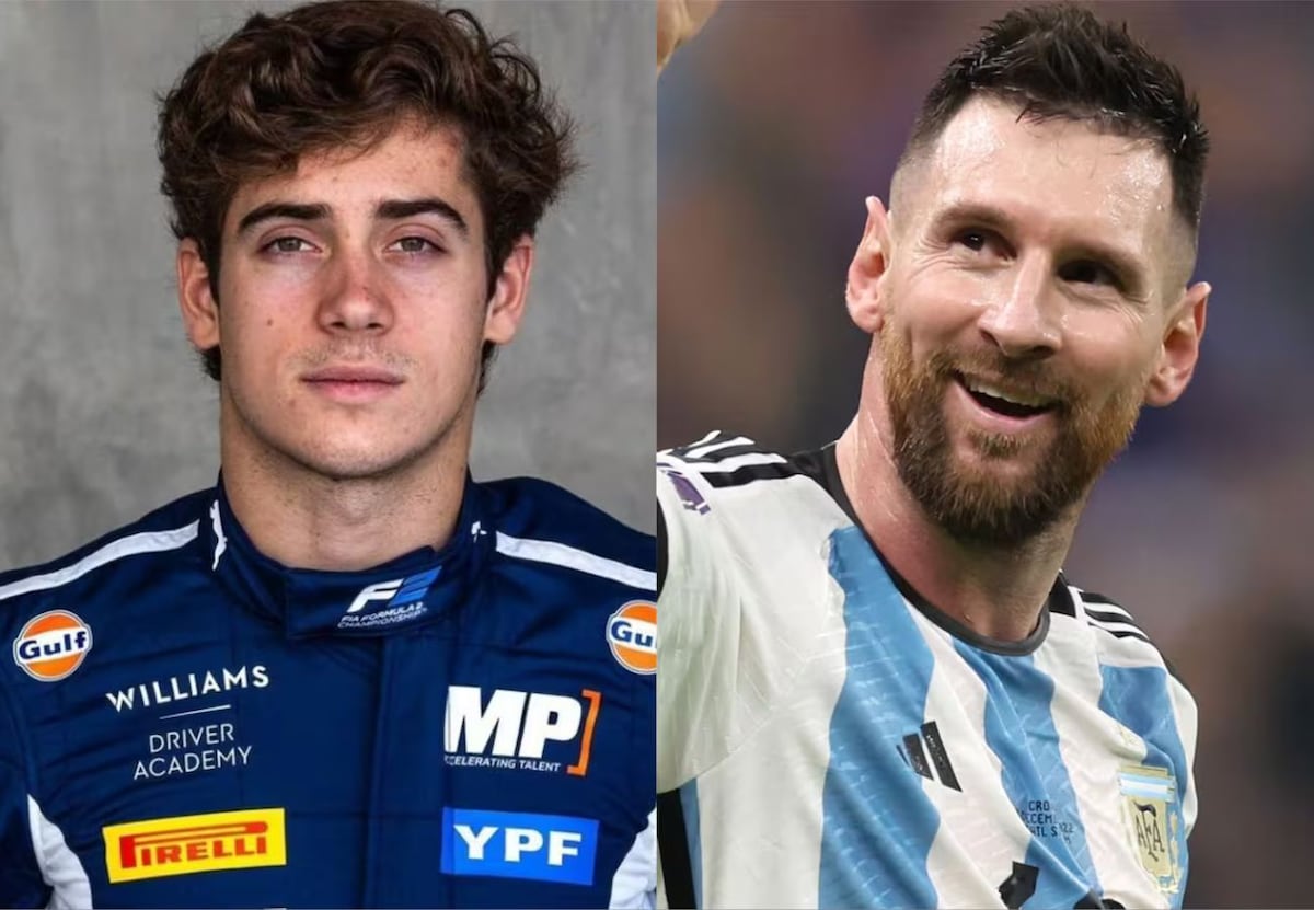 Franco Colapinto habló sobre Lionel Messi.