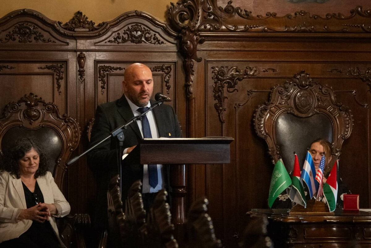 En 2024 Fracaroli habló ante la entrega del Honoris Causa a Omar Yaghi. (UNC)