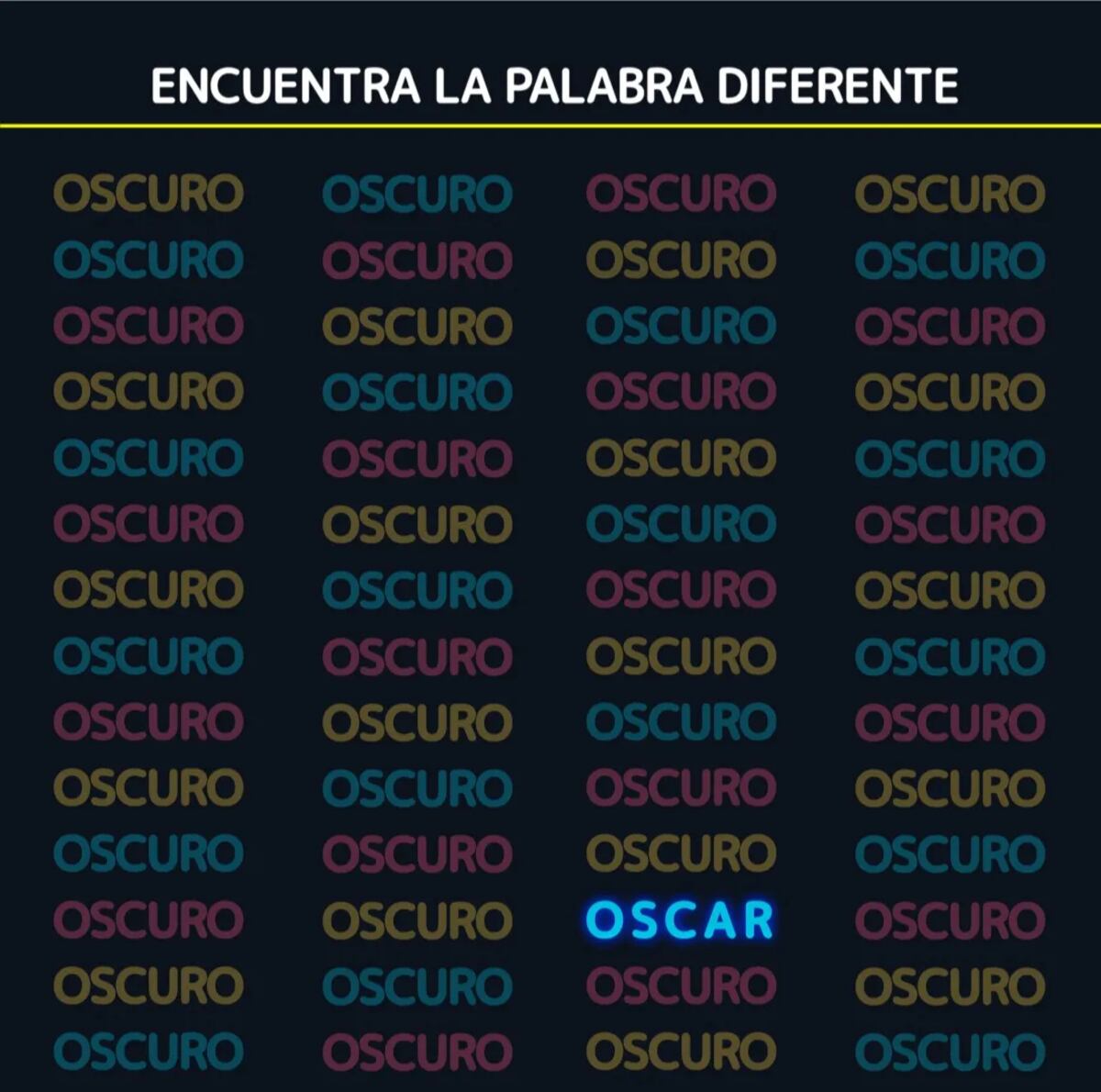 La solución del reto visual.