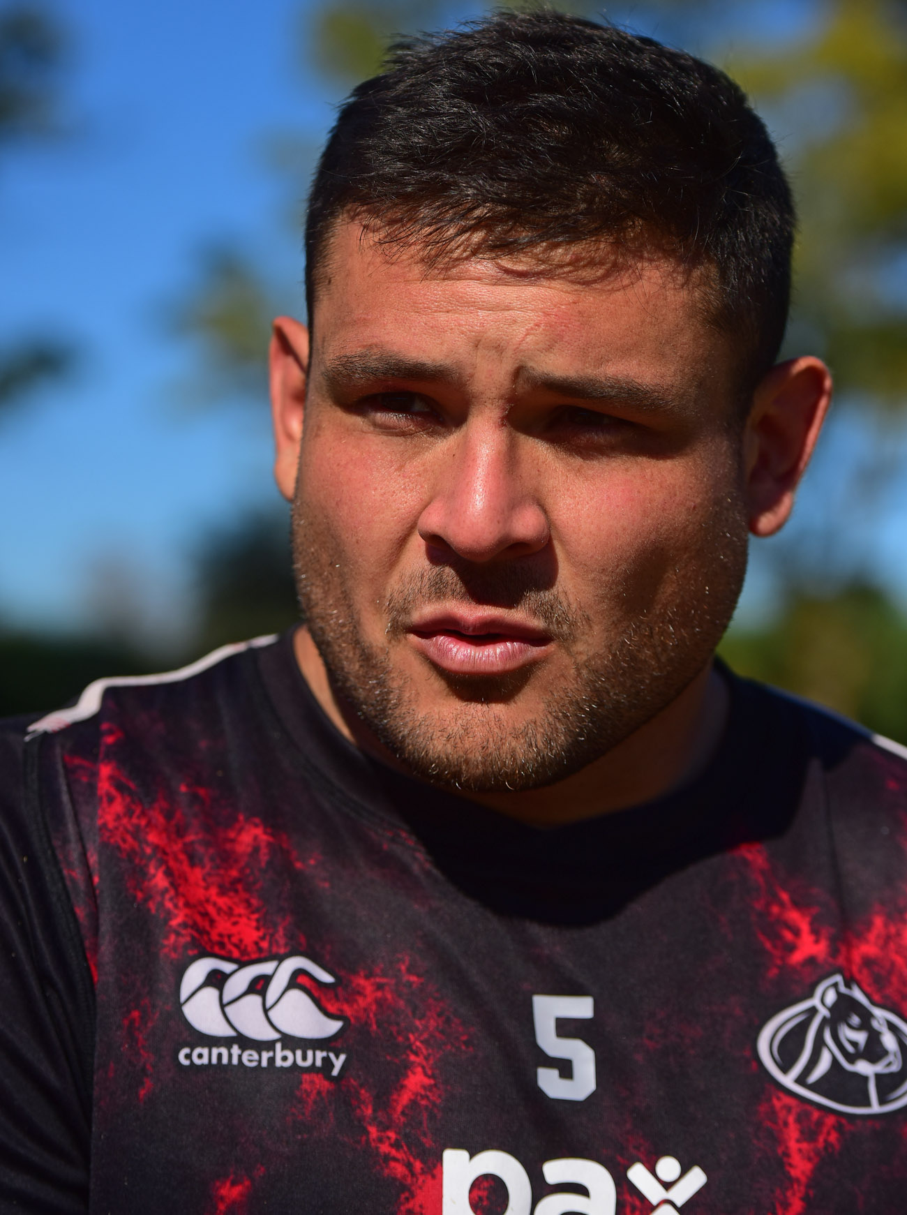 El equipo de Dogos XV en uno de los entrenamientos de Dogos XV en el predio del Jockey CC. Leonel Oviedo. (Nicolás Bravo / La Voz)