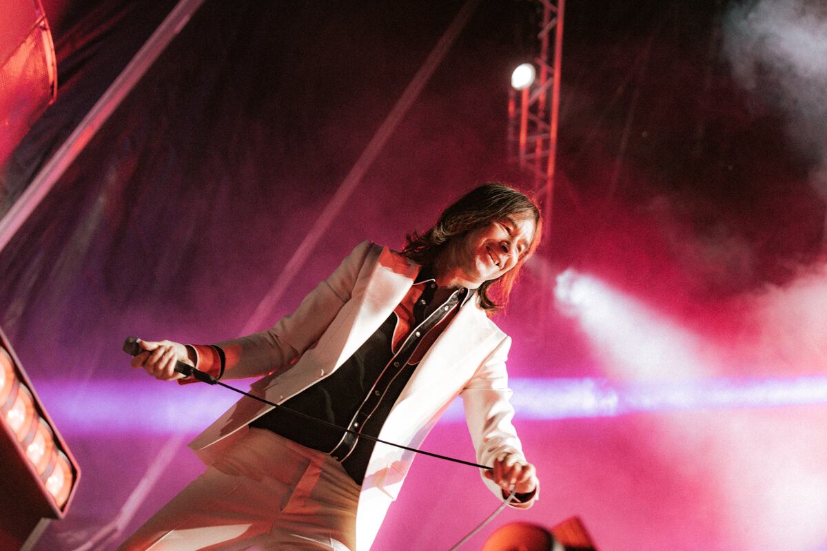 Primal Scream en el festival Music Wins, realizado en la tarde - noche del domingo en Costa Salguero, Caba. (Gentileza Lady Miru y Mateo Ronn)