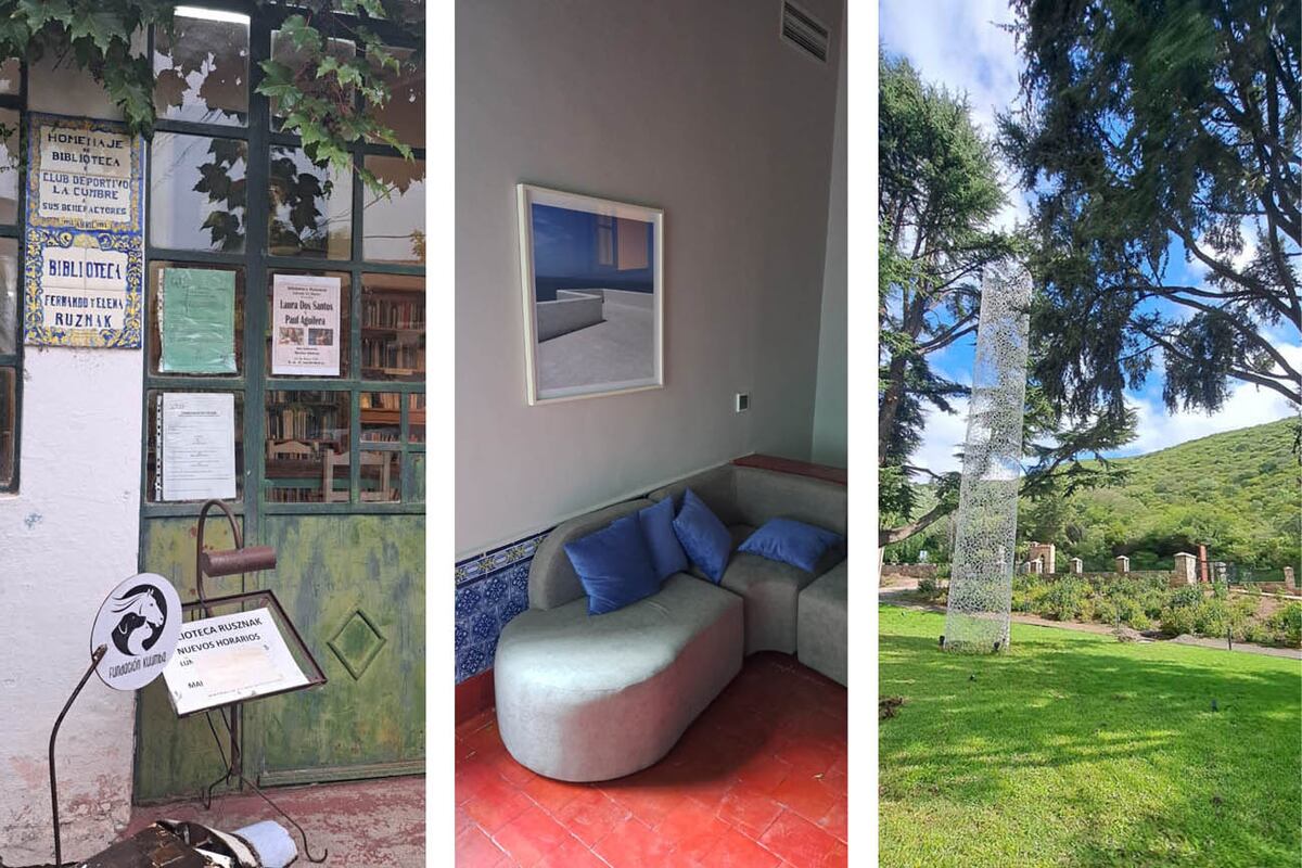 Rusñak. Café literario que forma parte de amplio circuito cultural de la zona. - Detalle internos. - Los patios de Casa Toledo sorprenden por su obras increibles.