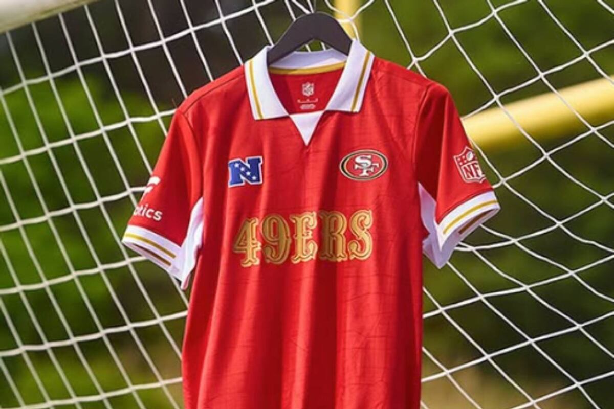 Las camisetas de los equipos de la NFL como si fueran de fútbol (Fanatics)