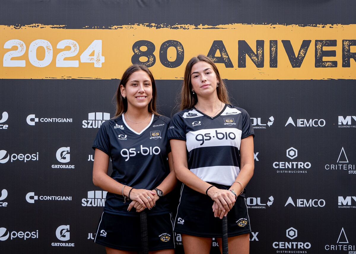 Tala RC presentó la nueva camiseta de hockey y rugby, en el marco del 80º aniversario de la entidad de Villa Warcalde. (Prensa Tala R.C / Marcela Canciani)