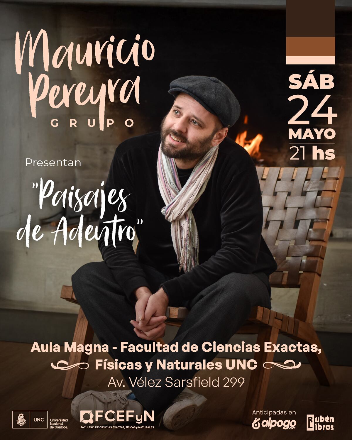 El cantautor de Villa Dolores se presenta este sábado. (Gentileza Mauricio Pereyra).
