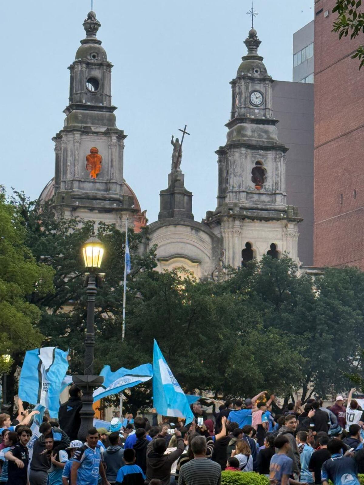 Los festejos en Río Cuarto por el ascenso. (Tomy Fragueiro / La Voz).