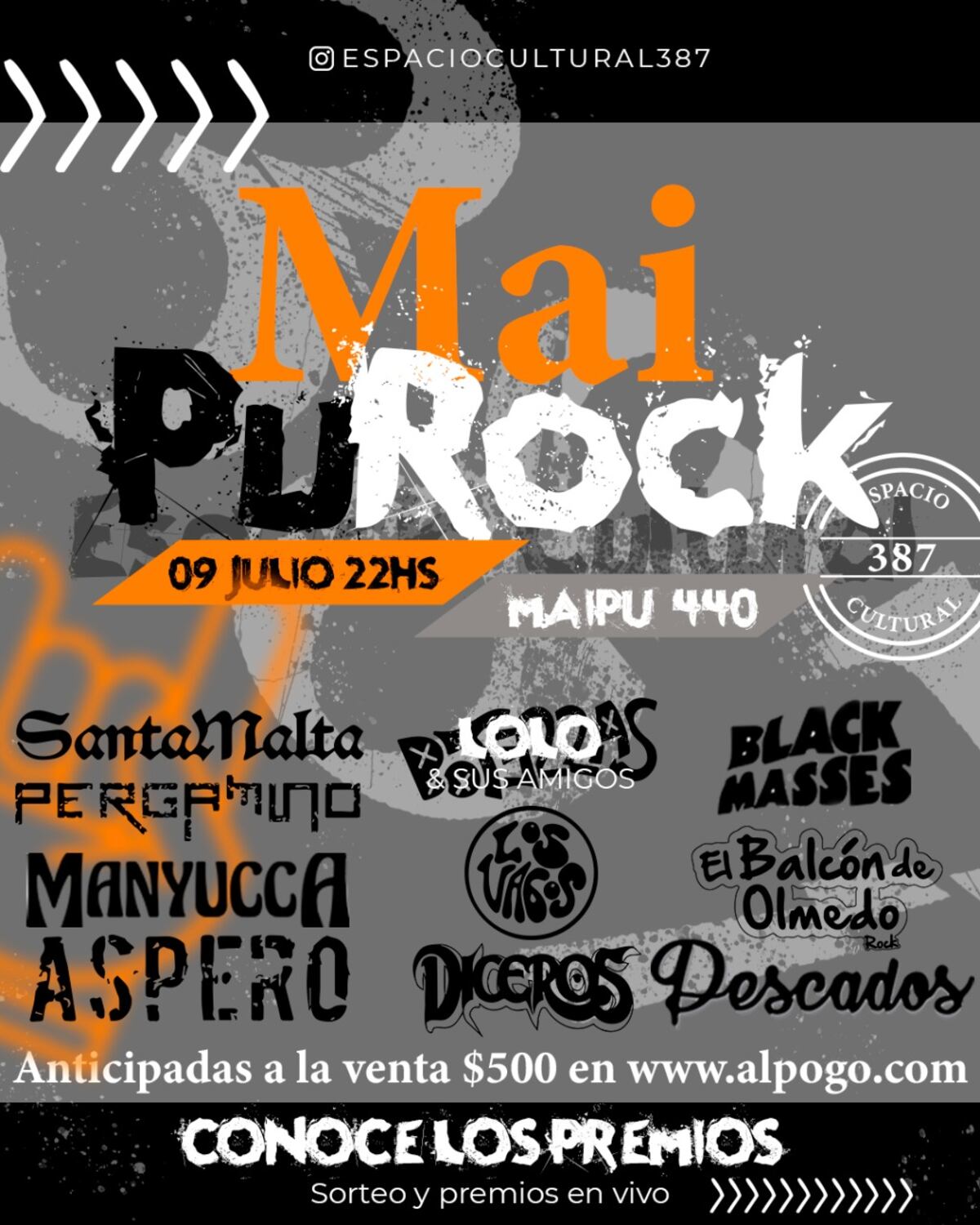 Maipú Rock, festival de bandas locales.
