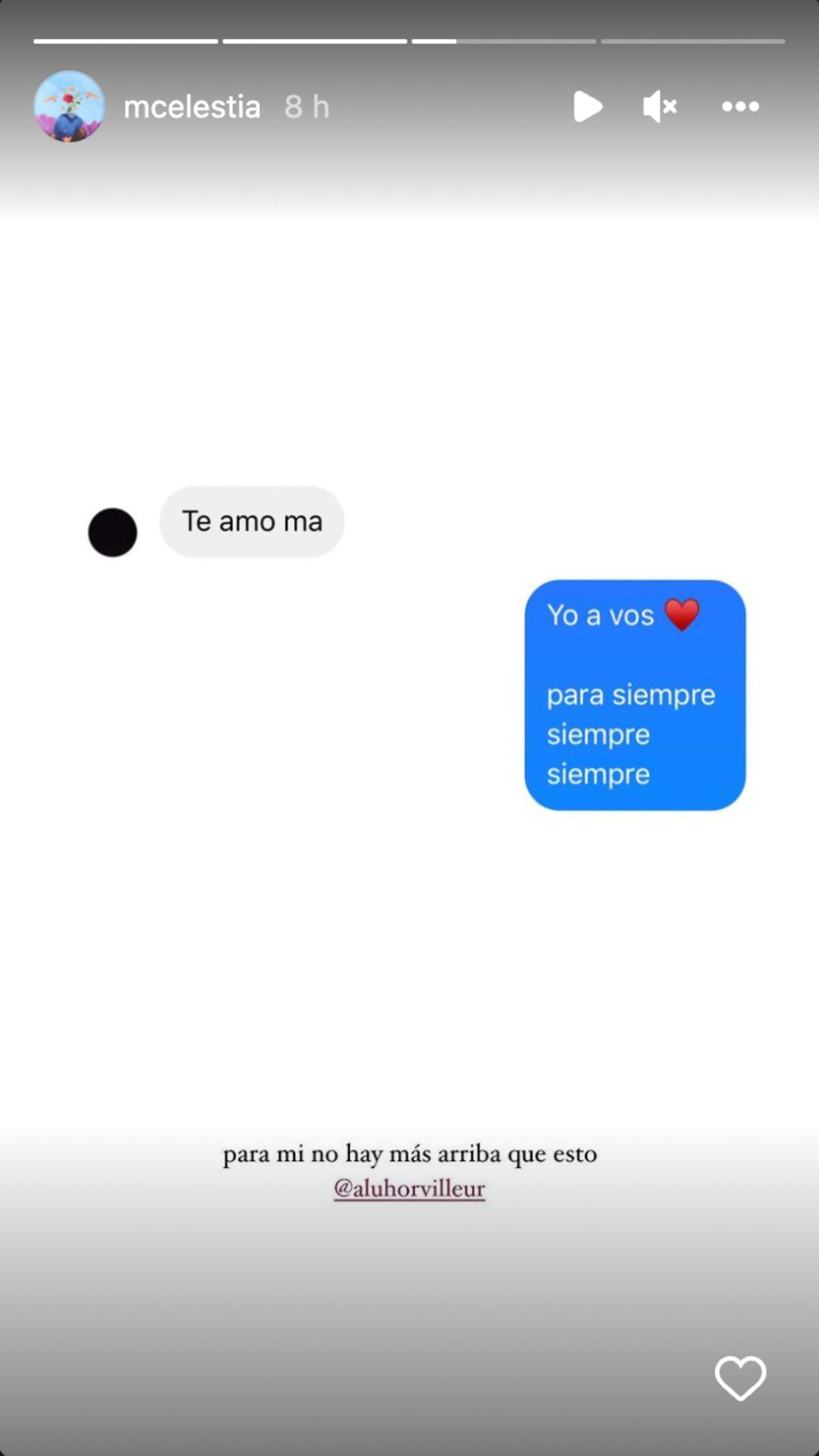 Una historia que Celeste compartió con sus seguidores demostrando el amor que se tienen con su hijo.