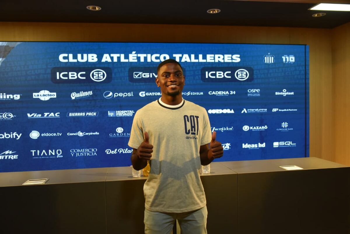 Luis Miguel Angulo, nuevo refuerzo de Talleres. Viene de Colombia. (Facundo Luque La Voz)