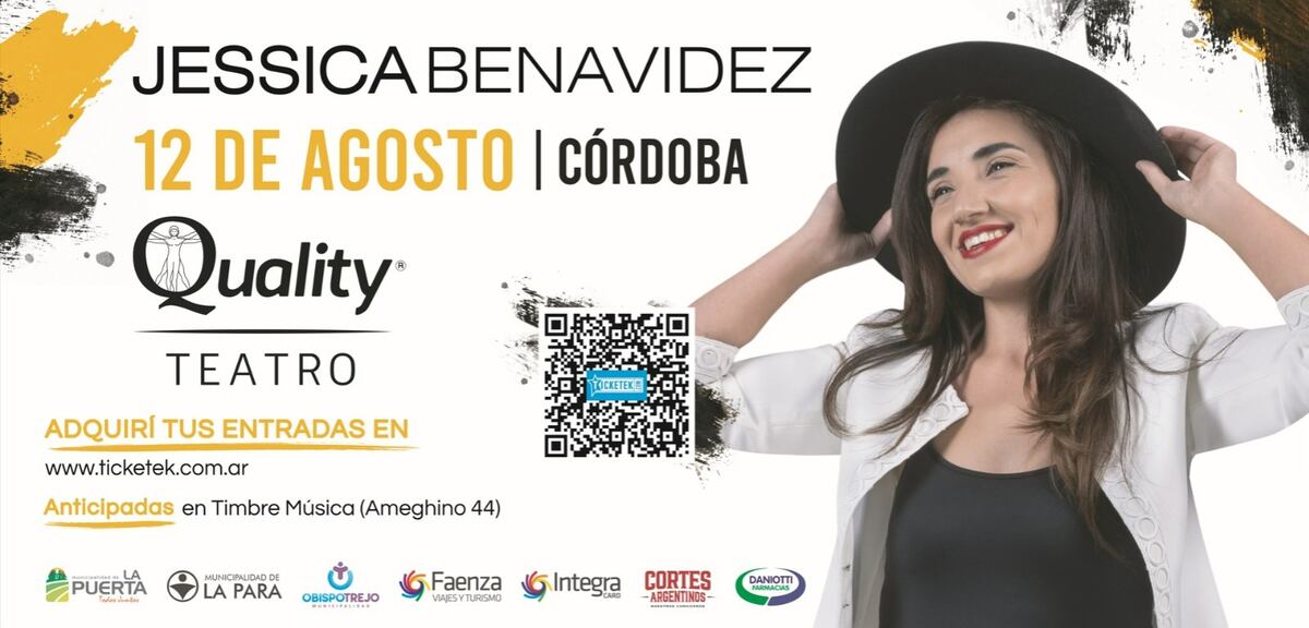 Jéssica Benavídez presenta su último disco en Córdoba.