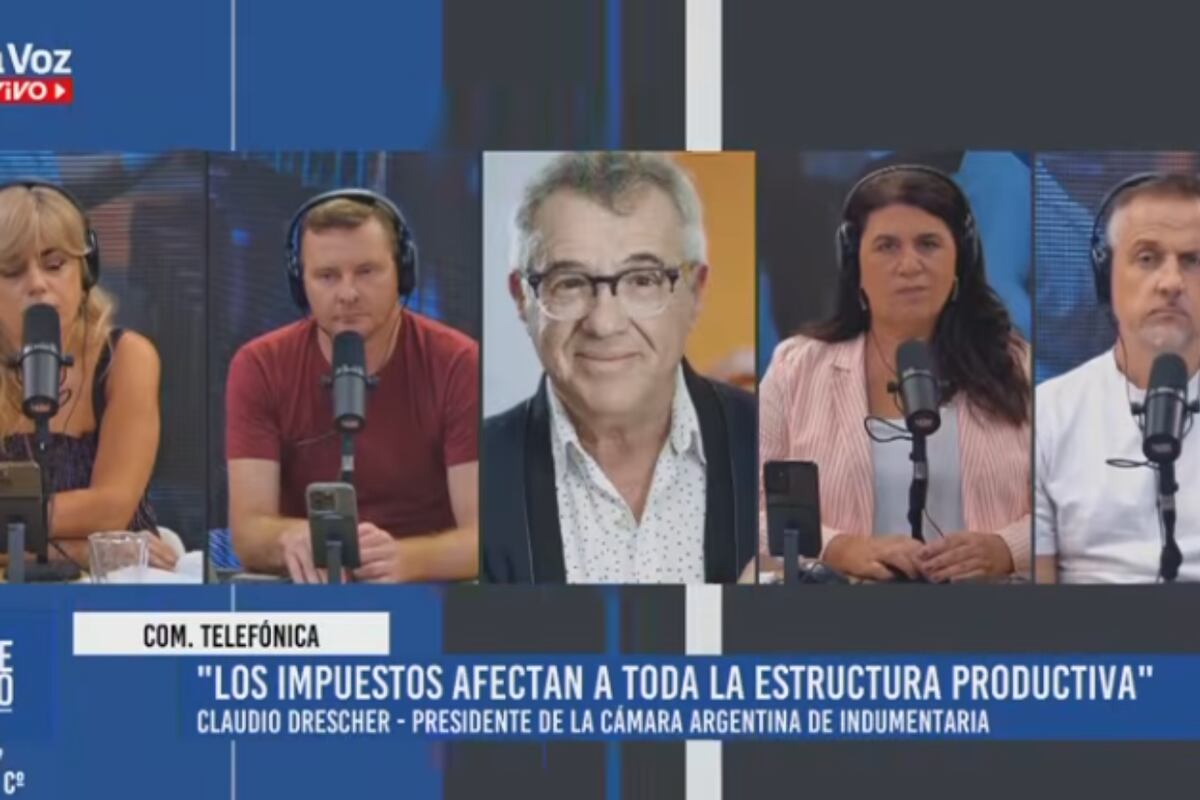 El presidente de la Cámara Argentina de Indumentaria, Claudio Drescher (Captura de video).