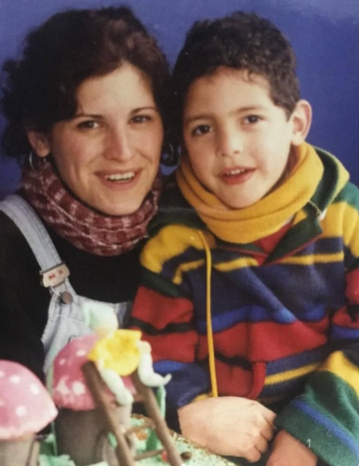 Juan y Mery, hace muchos años, en un cumple feliz. (Gentileza)