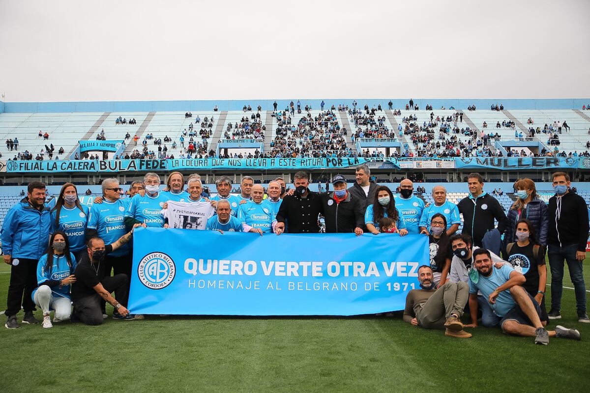 "Quiero verte otra vez", la acción que lleva adelante del club de barrio Alberdi para recordar a sus héroes de todas las épocas. (Foto: Prensa Belgrano)