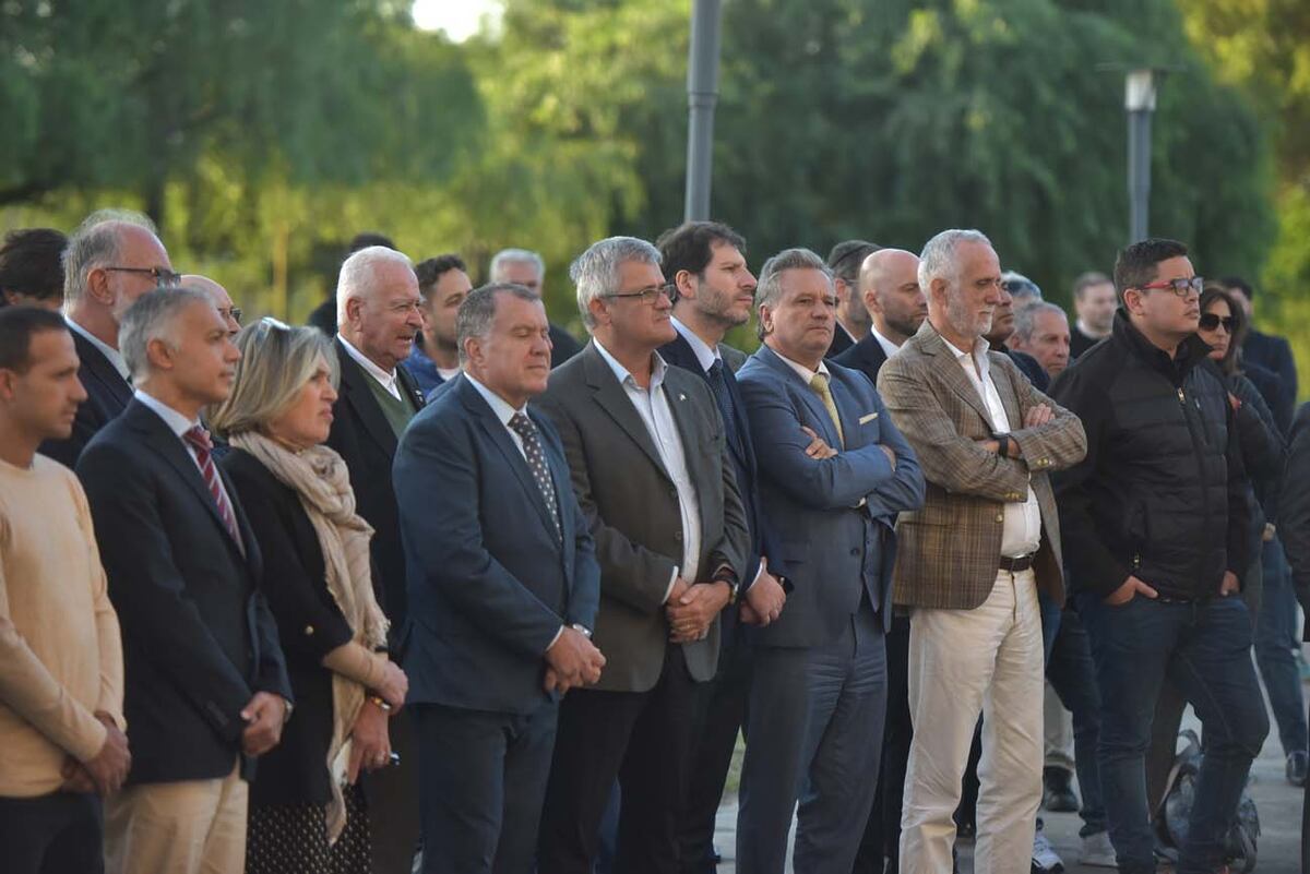 El acto en Macabi contó con la participación de miembros de la Justicia y de instituciones invitadas (Facundo Luque / La Voz)