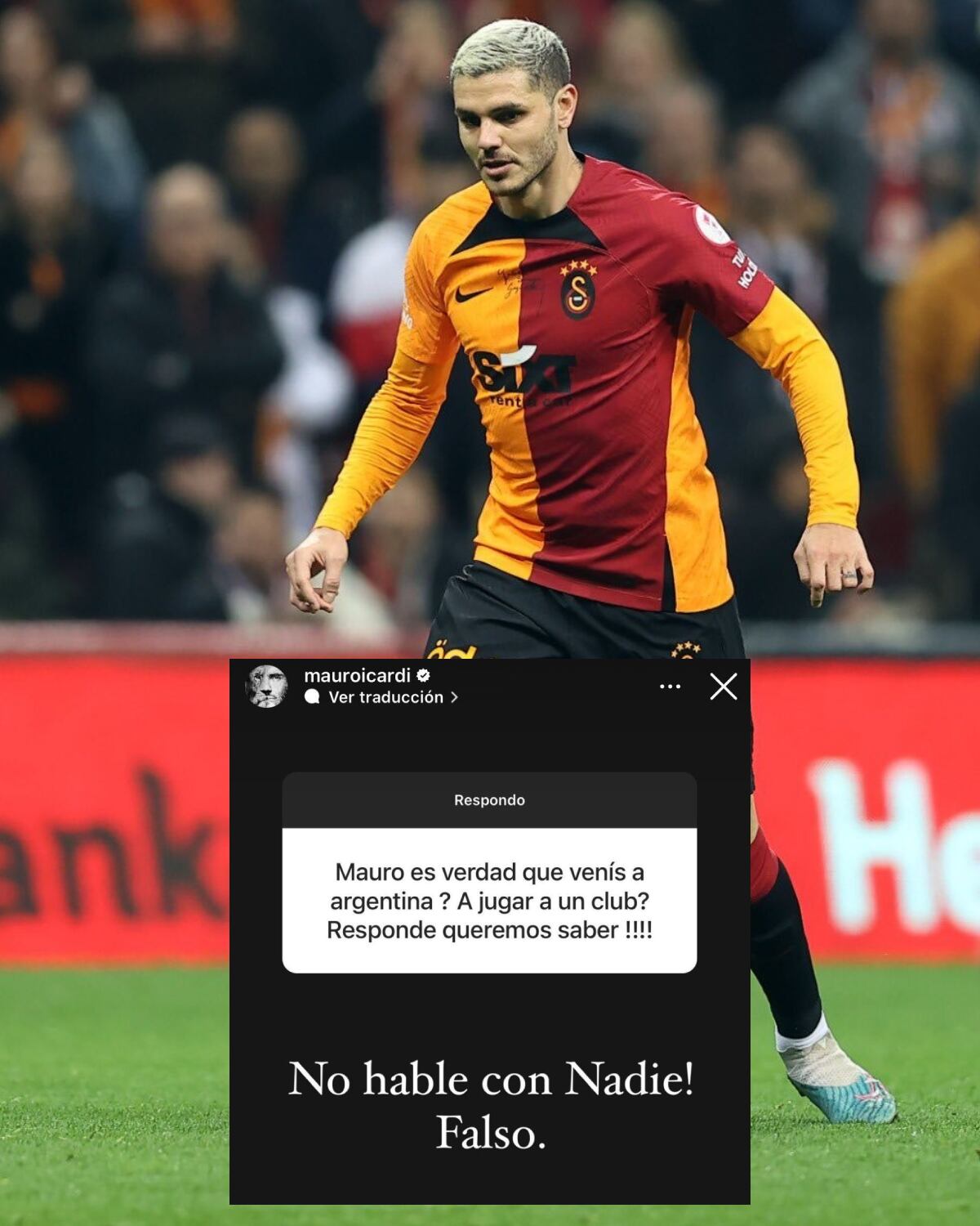 El posteo de Icardi en sus redes. (Captura).
