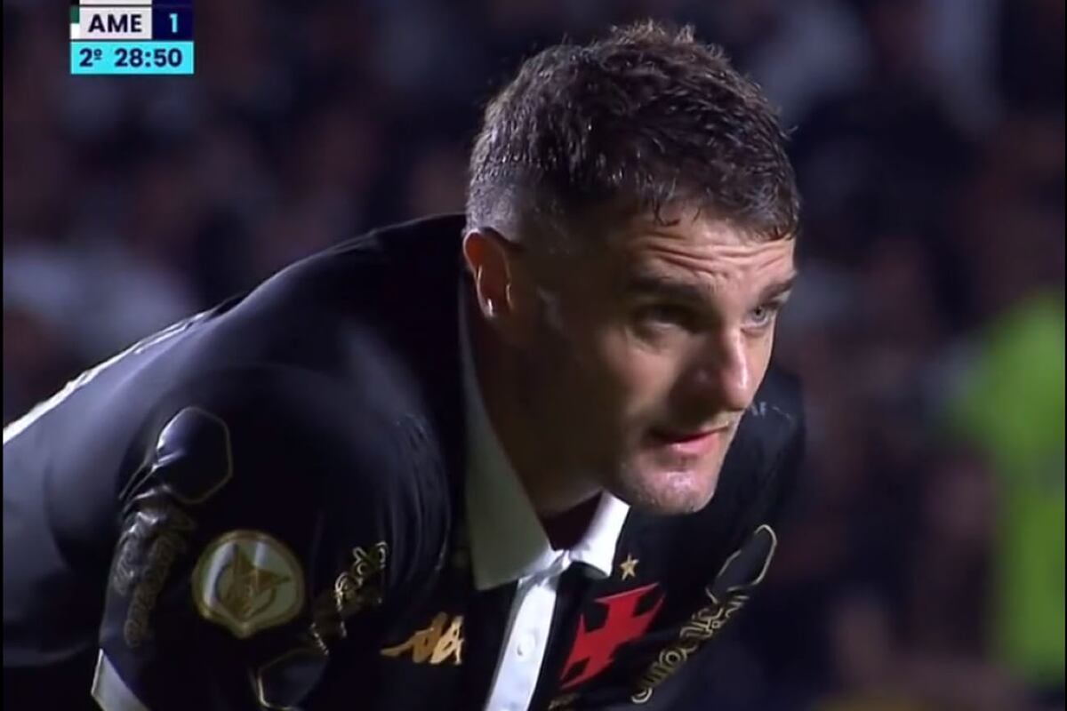 Pablo Vegetti marcó en la victoria del Vasco da Gama por 2-1 ante América Mineiro en la liga brasileña. (Captura de pantalla)