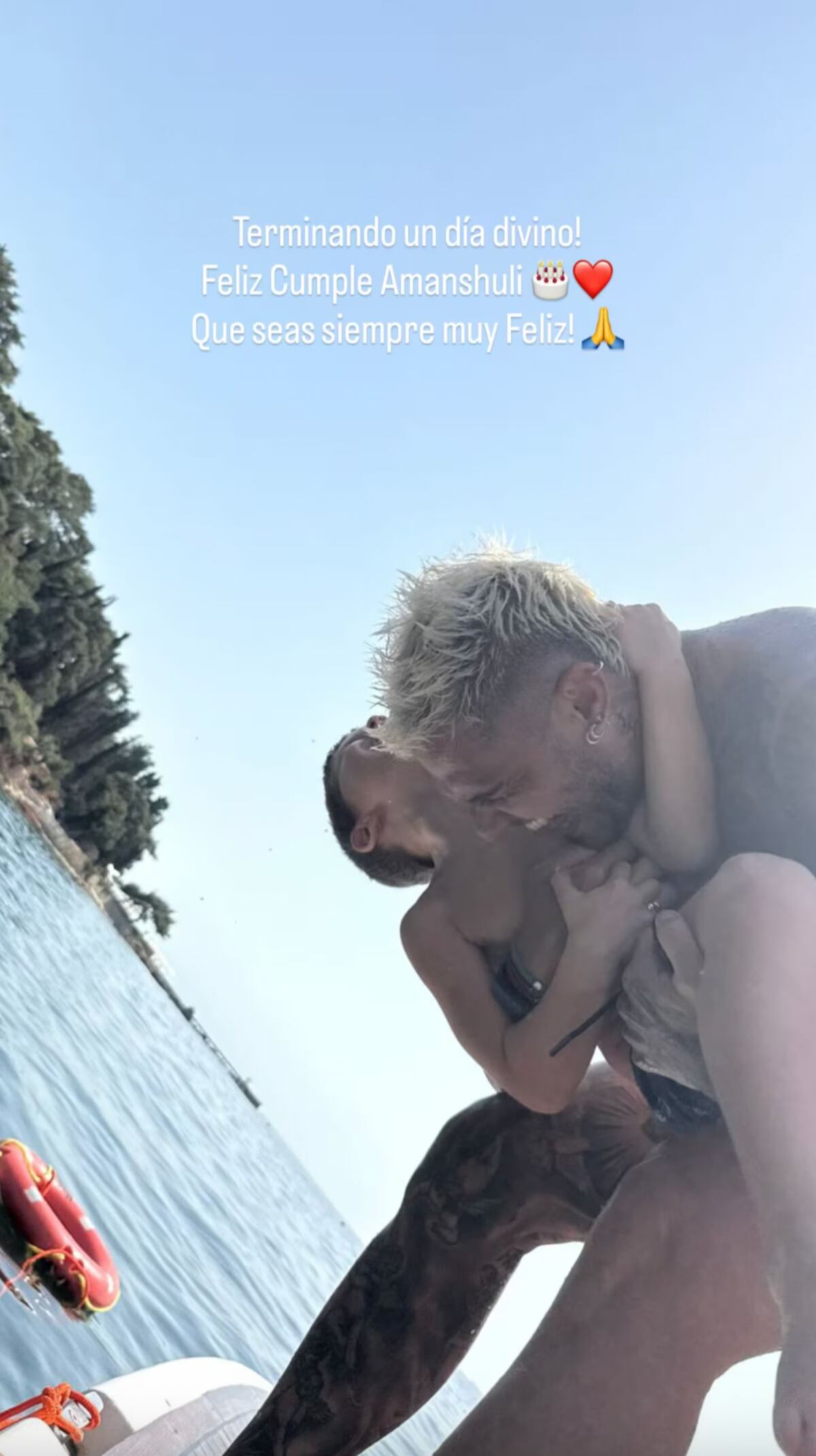 El mensaje de Mauro Icardi para Amancio Vicuña en el día de su cumpleaños. (Foto: Captura de pantalla de Instagram)