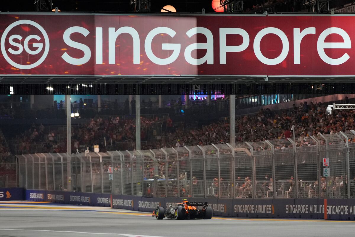 Singapur recibe una vez más a la F1. (AP).