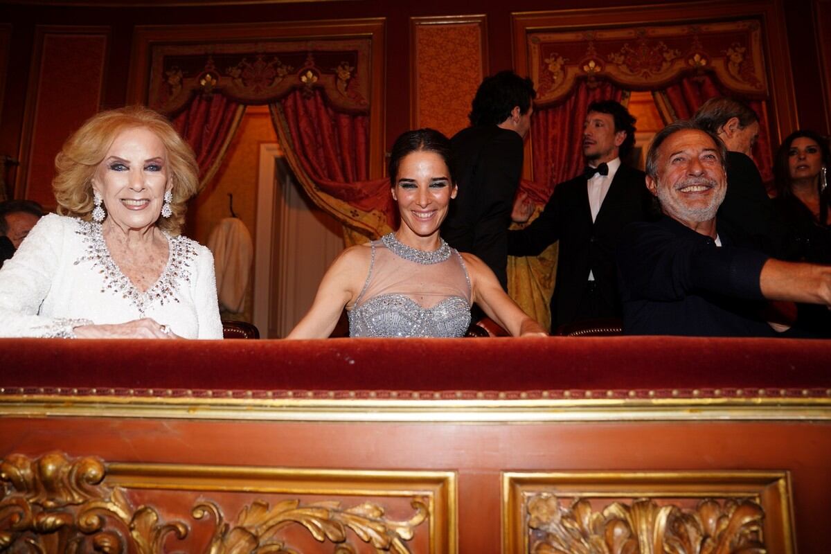 Mirtha Legrand en su palco. (Clarín)