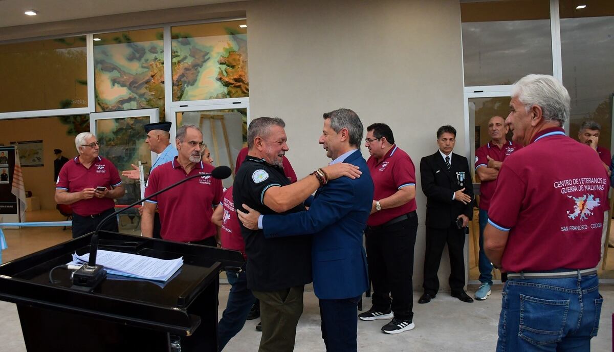 Acto de inauguración. El flamante museo que evoca a los excombatientes de Malvinas.