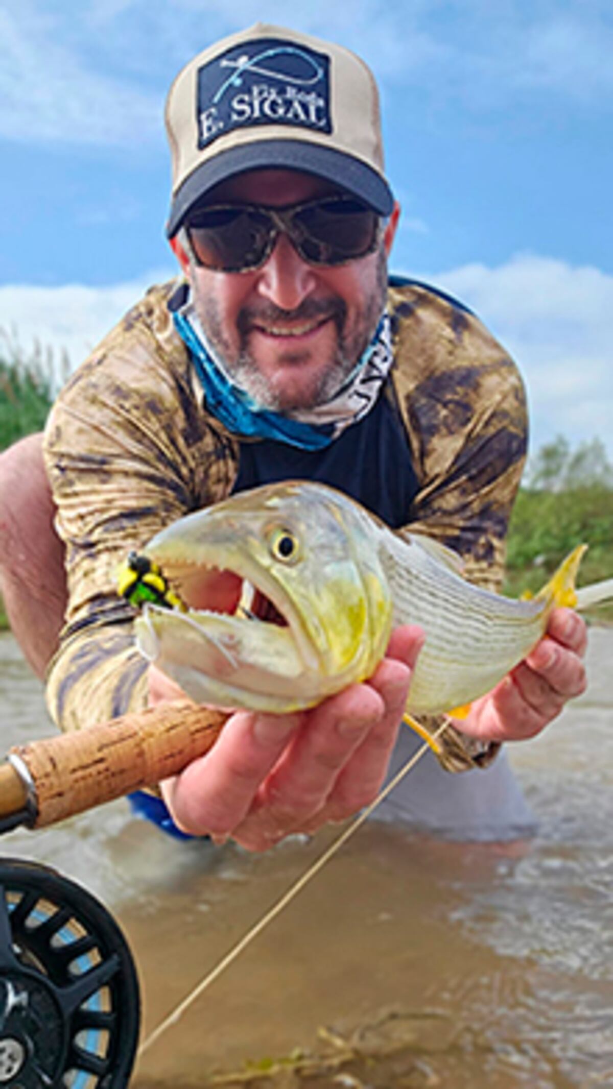 Sur de Córdoba. Estudio de la UNRC revela las especies de peces que habitan en la cuenca del río Cuarto (Gentileza).