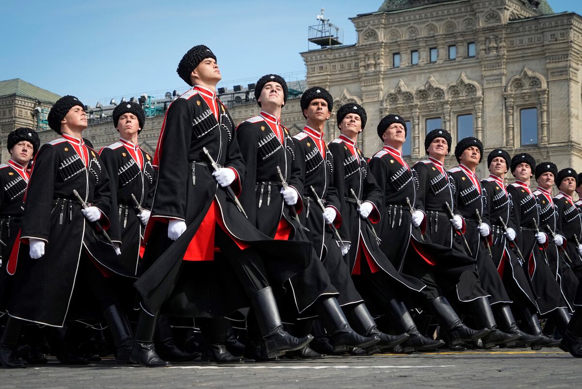 El ensayo por el Día de la Victoria en Rusia (AP).