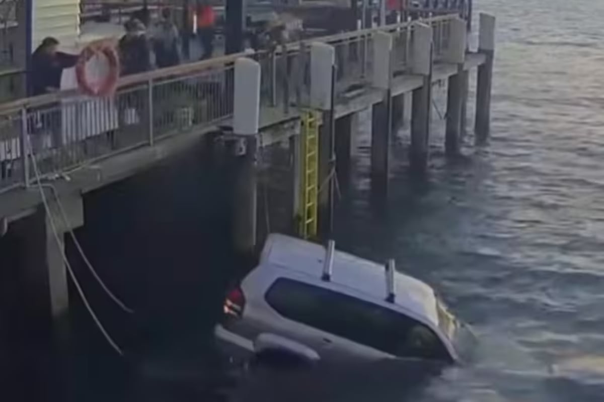 Una mujer alcoholizada de 73 años terminó en el mar tras atropellar lo que estaba a su paso en un puerto. (Gentileza)