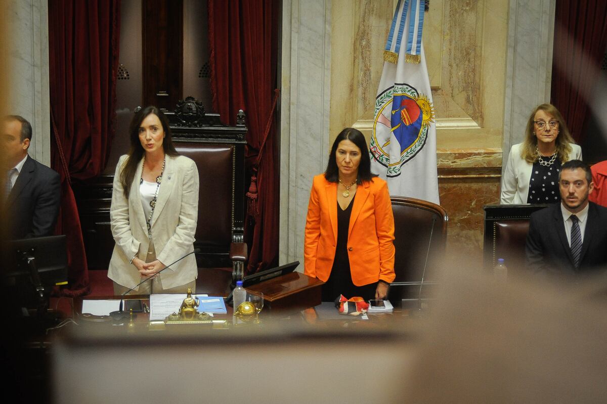 Senado Sesión Victoria Villarruel Alicia KirchnerFoto Federico Lopez Claro