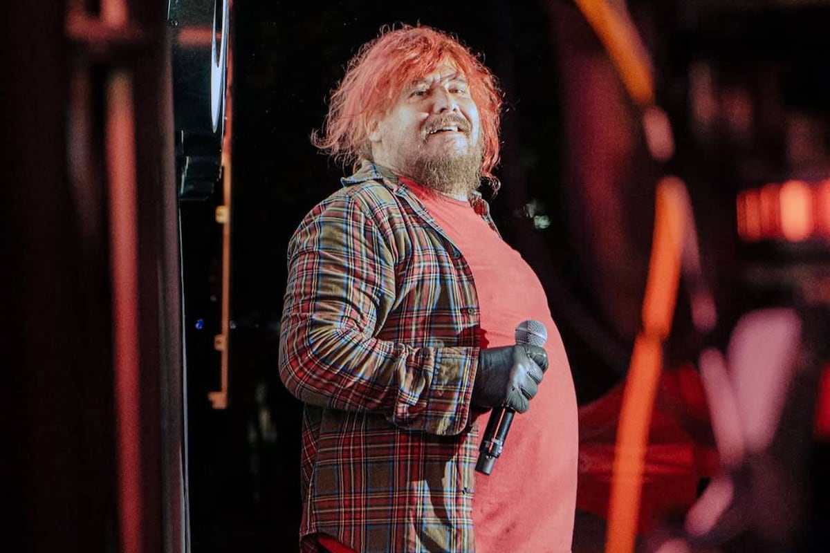 Walas, cantante de Massacre, durante el show de su banda en Cosquín Rock. (Instagram @clubparaguay)