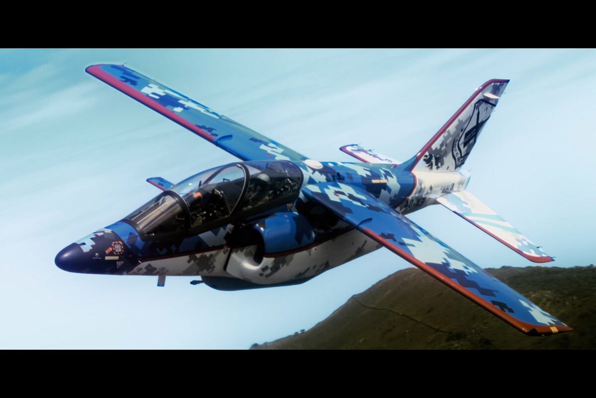 Al avión Pampa III en Fadea.  (Gentileza Fadea)