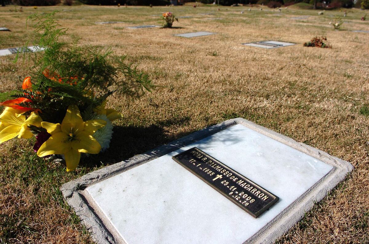 Río Cuarto. Los restos de Nora descansan en un cementerio privado de la capital alterna (La Voz/Archivo).