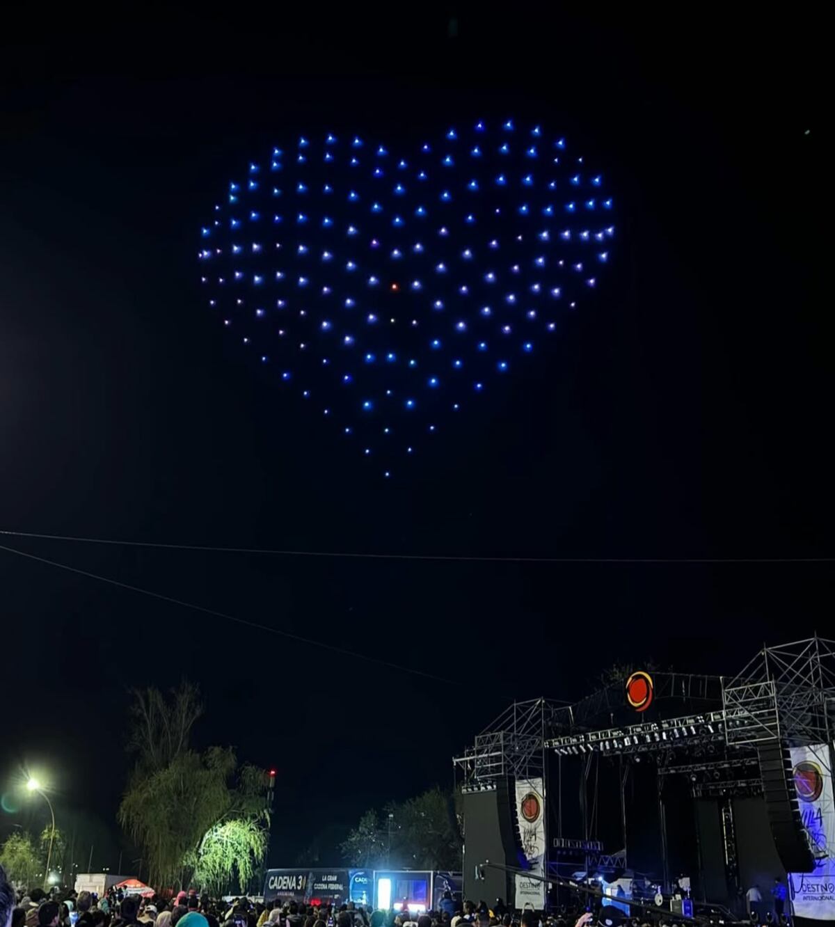 Show de drones en Villa Carlos Paz (Gentileza).